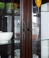 Nouvelle Brown Cherry Hutch & Buffet by Furniture of America at Eve Furniture