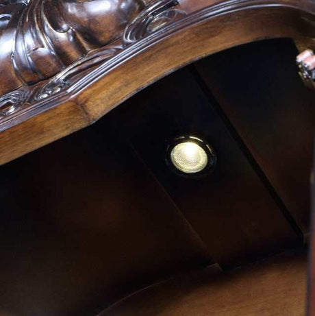Nouvelle Brown Cherry Hutch & Buffet by Furniture of America at Eve Furniture