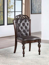 Nouvelle Brown Cherry Side Chair Set of 2 by Furniture of America at Eve Furniture
