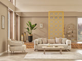 Nova Cream Stationary Sofa by Furnia at Eve Furniture