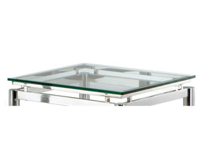 Nova End Table Glass Top by Steve Silver at Eve Furniture