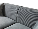 Belinda Gray Velvet Sofa 89" & Loveseat 69"