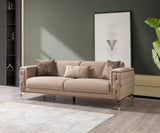 Belinda Coffee Velvet Sofa 89" & Loveseat 69"