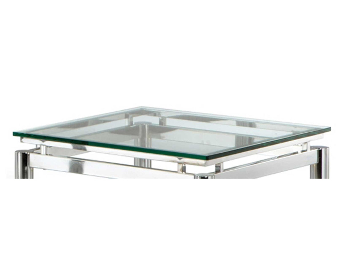 Nova End Table Glass Top by Steve Silver at Eve Furniture