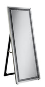 Novak Silver Rectangular Cheval Floor Mirror by Coaster at Eve Furniture