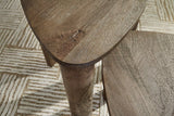 Novara Grayish Brown Accent Cocktail Table Set