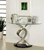 Nova Satin Plated/Black Sofa Table by Furniture of America at Eve Furniture