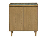 Novato Light Chestnut Sintered Stone Cabinet by Steve Silver at Eve Furniture