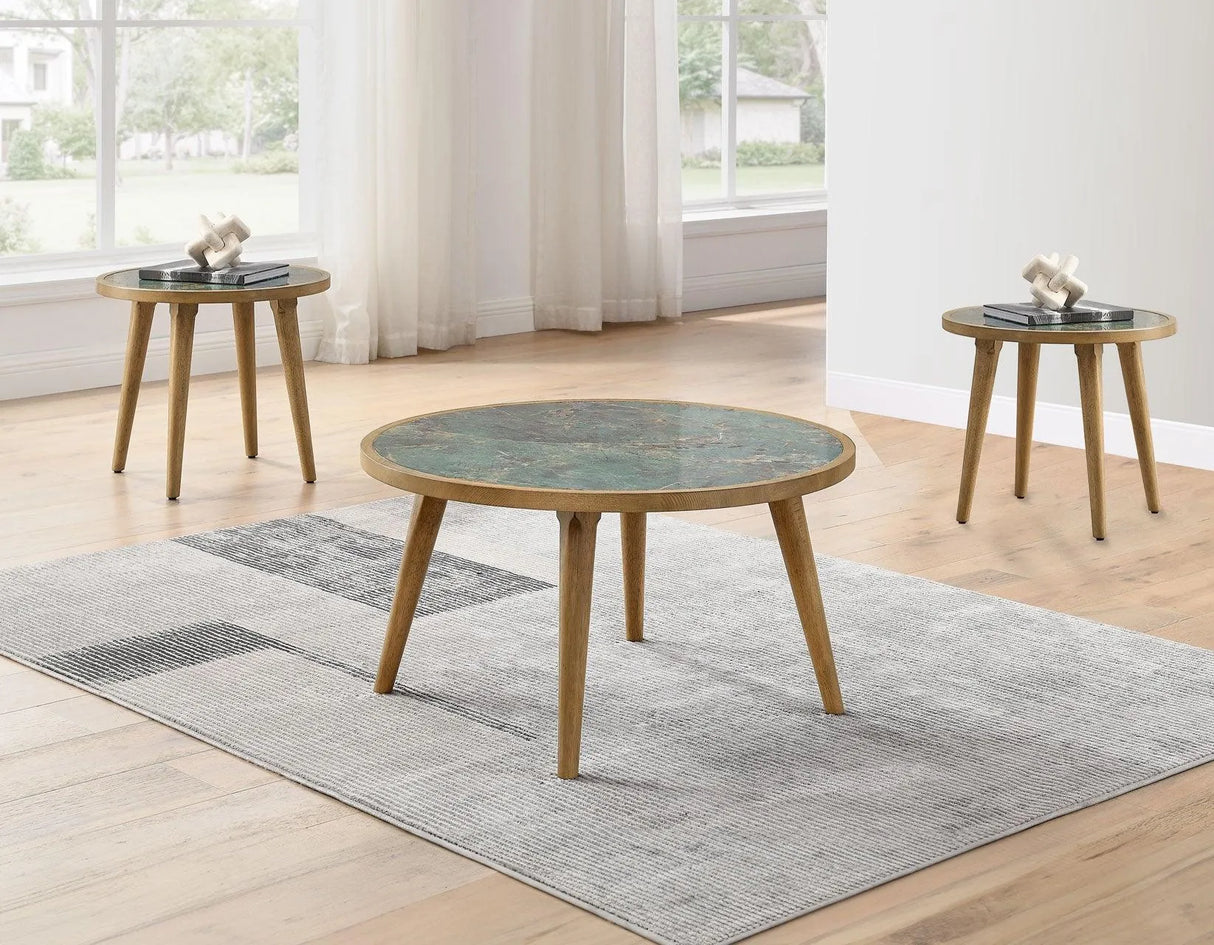 Novato Sintered Stone 3-Piece Table Set by Steve Silver at Eve Furniture