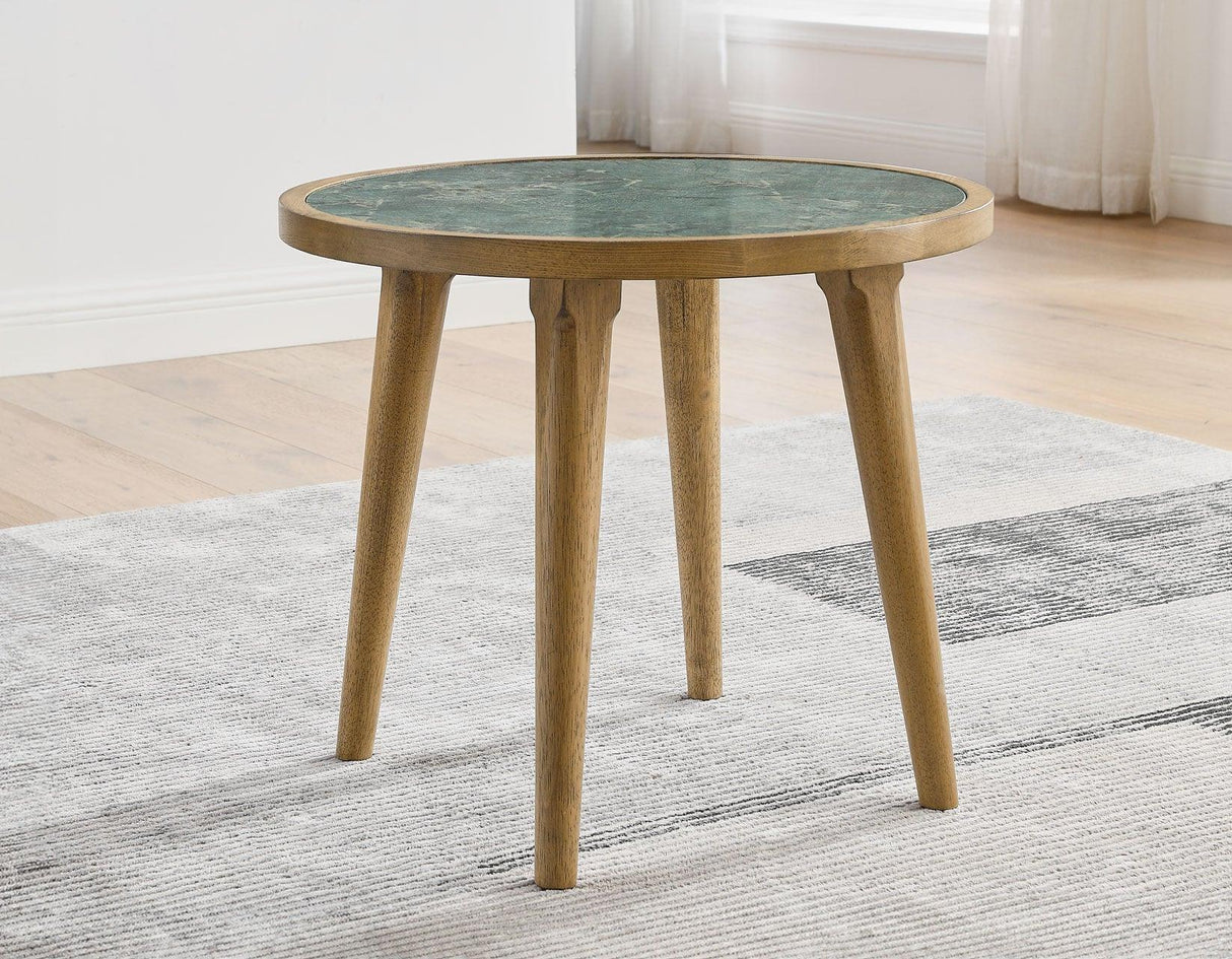 Novato Sintered Stone End Table by Steve Silver at Eve Furniture