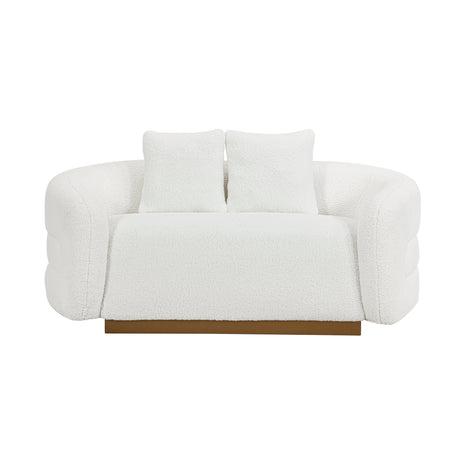 Novella White Living Room Set by Homelegance at Eve Furniture