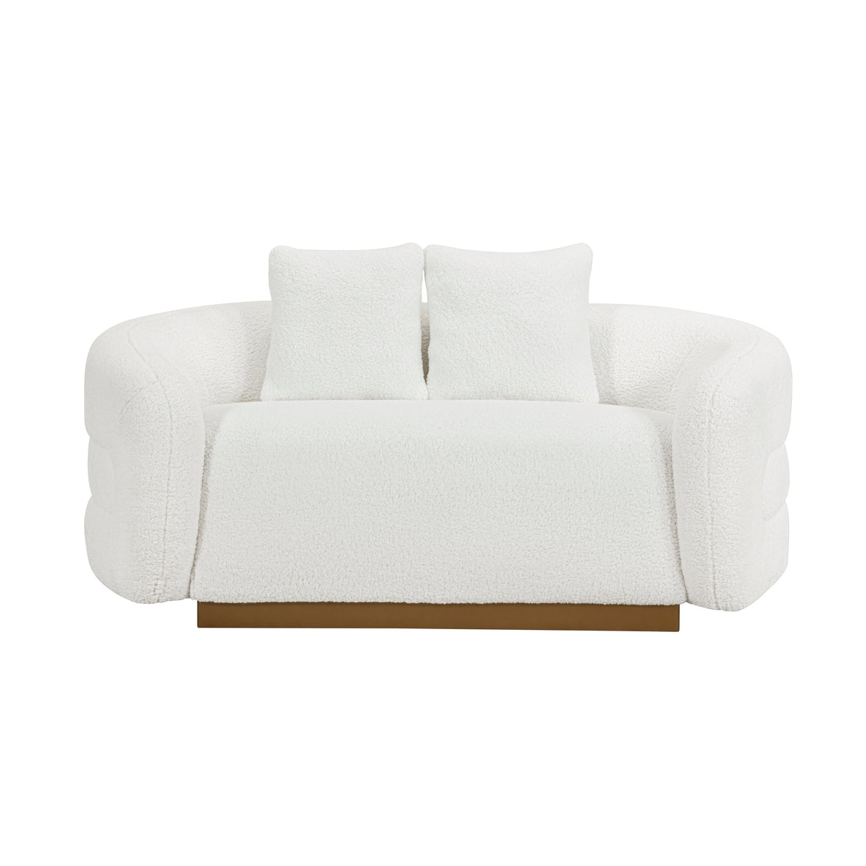 Novella White Loveseat by Homelegance at Eve Furniture