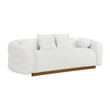 Novella White Sofa by Homelegance at Eve Furniture