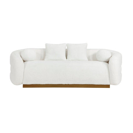 Novella White Sofa by Homelegance at Eve Furniture