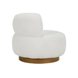 Novella White Swivel Chair by Homelegance at Eve Furniture