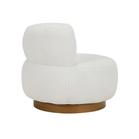 Novella White Swivel Chair by Homelegance at Eve Furniture