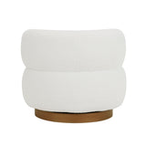 Novella White Swivel Chair by Homelegance at Eve Furniture