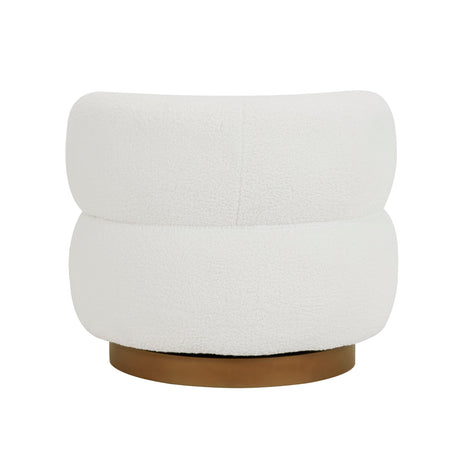 Novella White Swivel Chair by Homelegance at Eve Furniture
