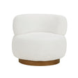 Novella White Swivel Chair by Homelegance at Eve Furniture