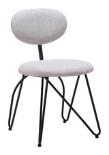 Novi Dove Gray Dining Chair (Set of 2) by Zuomod at Eve Furniture