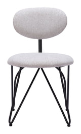 Novi Dove Gray Dining Chair (Set of 2) by Zuomod at Eve Furniture