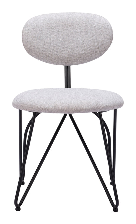 Novi Dove Gray Dining Chair (Set of 2) by Zuomod at Eve Furniture