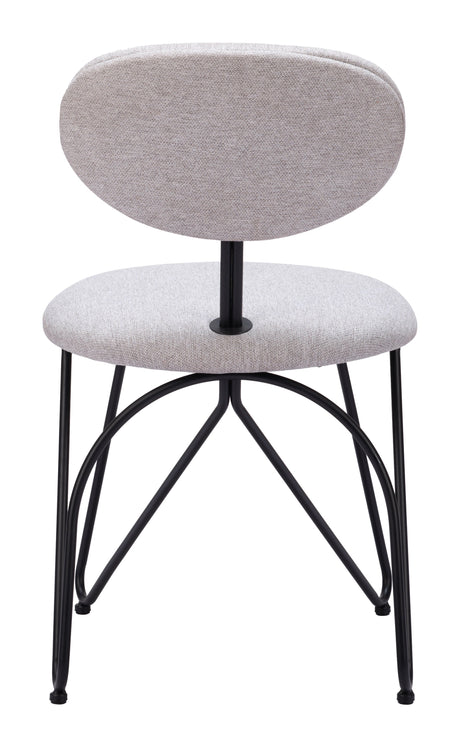 Novi Dove Gray Dining Chair (Set of 2) by Zuomod at Eve Furniture