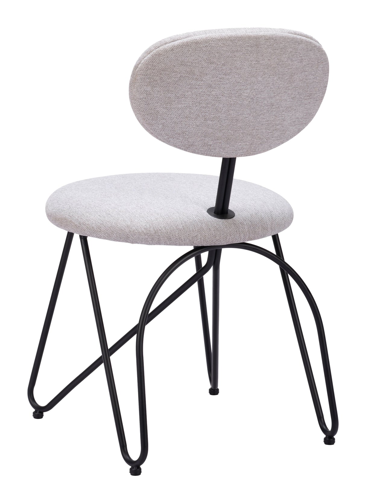 Novi Dove Gray Dining Chair (Set of 2) by Zuomod at Eve Furniture
