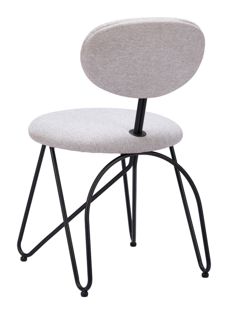 Novi Dove Gray Dining Chair (Set of 2) by Zuomod at Eve Furniture