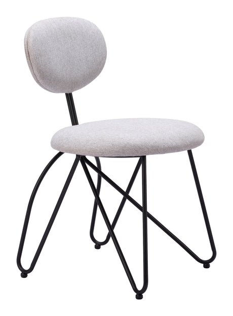 Novi Dove Gray Dining Chair (Set of 2) by Zuomod at Eve Furniture