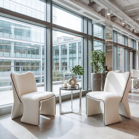 Novo Ivory Accent Chair by Zuomod at Eve Furniture