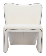 Novo Ivory Accent Chair by Zuomod at Eve Furniture