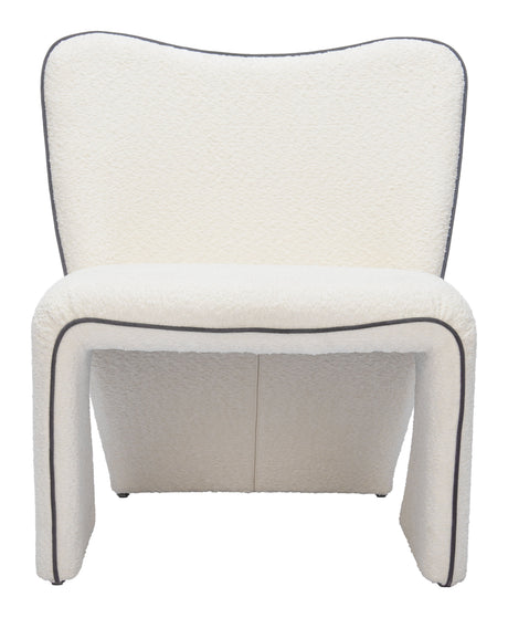 Novo Ivory Accent Chair by Zuomod at Eve Furniture