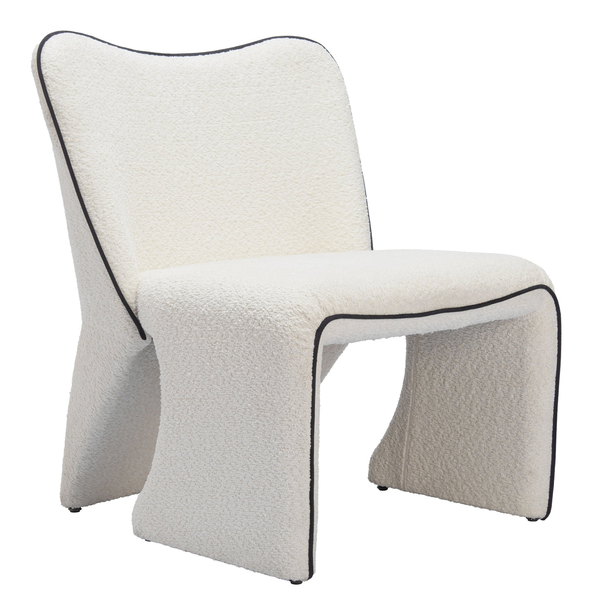 Novo Ivory Accent Chair by Zuomod at Eve Furniture