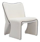 Novo Ivory Accent Chair by Zuomod at Eve Furniture