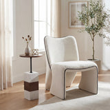 Novo Ivory Accent Chair by Zuomod at Eve Furniture