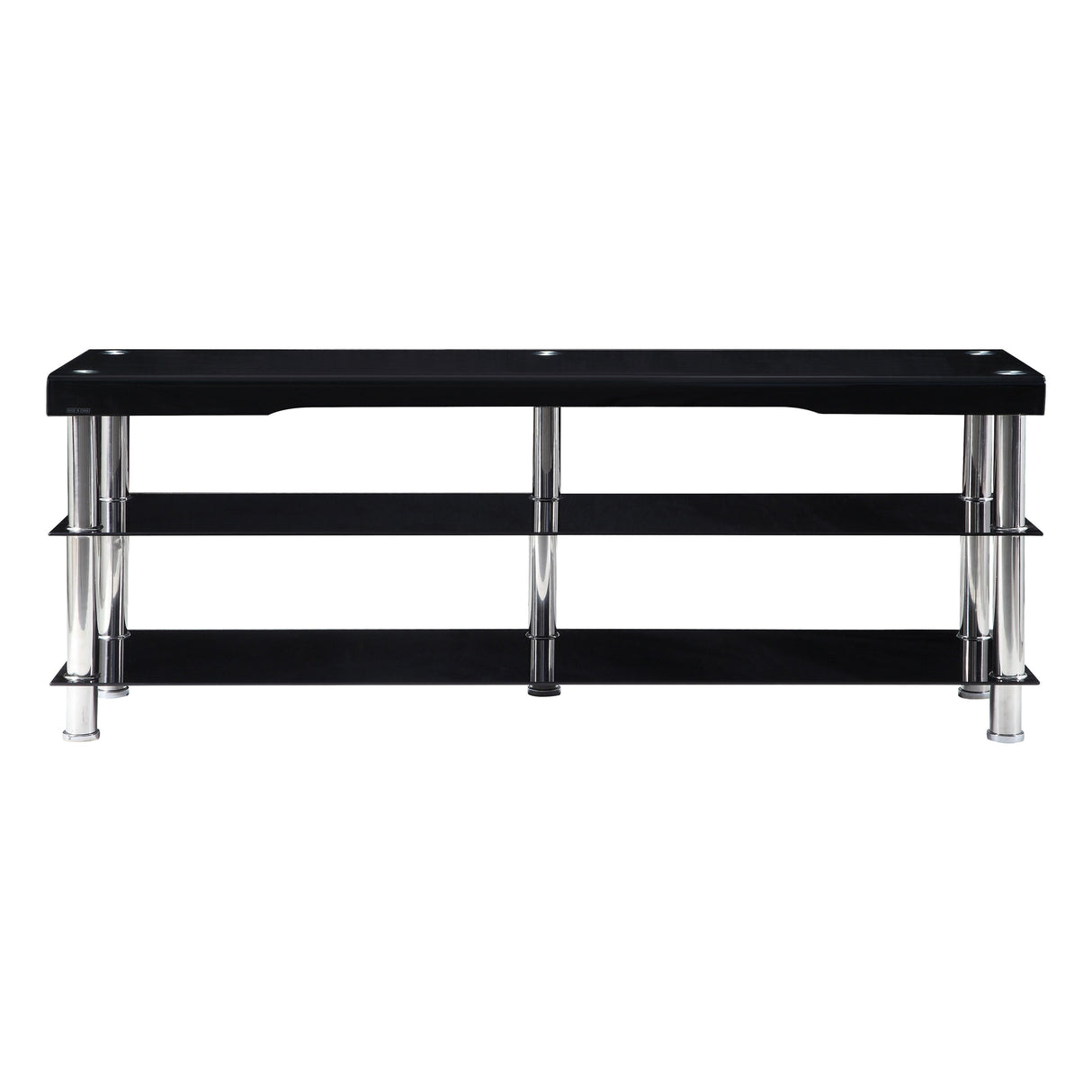 Noyan Black Glass 63" TV Stand
