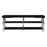 Noyan Black Glass 63" TV Stand