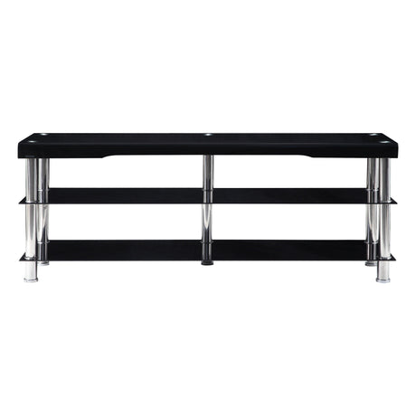 Noyan Black Glass 63" TV Stand by Homelegance at Eve Furniture