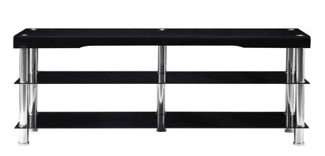 Noyan Black Glass 63" TV Stand by Homelegance at Eve Furniture