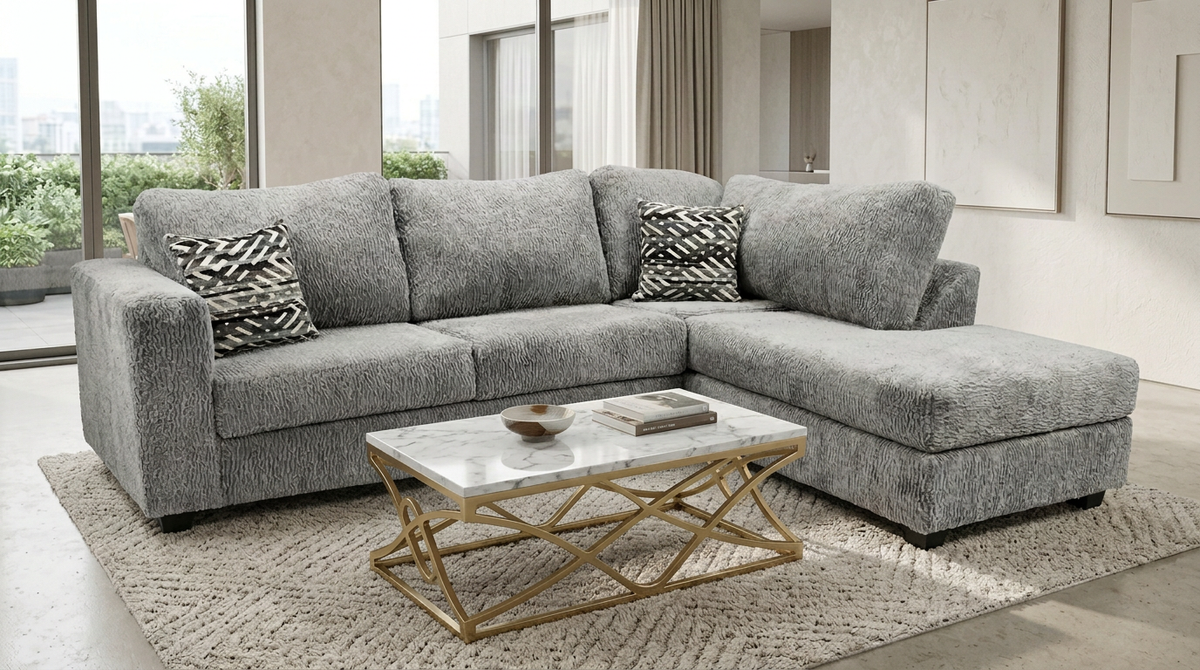 Nua Grey 2-Piece Sectional by New Era Innovations at Eve Furniture