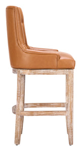 Nuby Brown Swivel Barstool by Zuomod at Eve Furniture