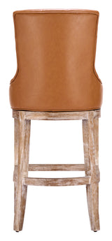 Nuby Brown Swivel Barstool by Zuomod at Eve Furniture