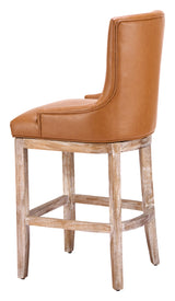 Nuby Brown Swivel Barstool by Zuomod at Eve Furniture