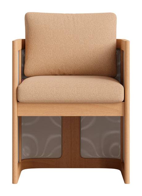 Nue Brown Outdoor Dining Chair by Zuomod at Eve Furniture