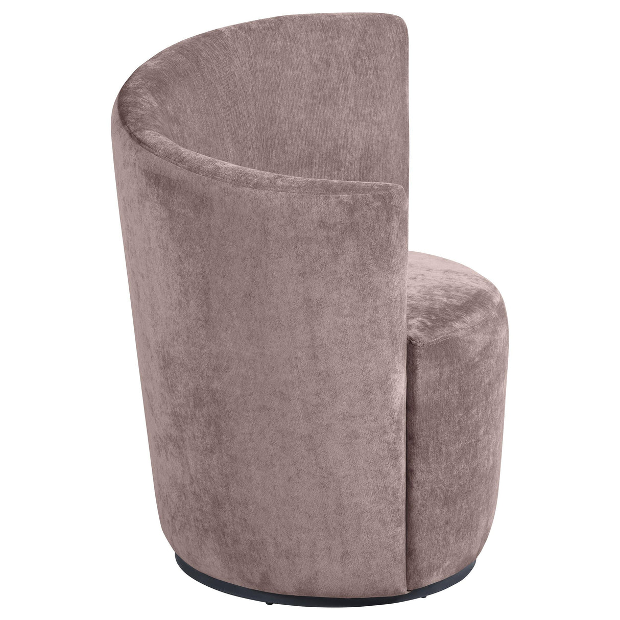 Nueva Blush Upholstered Swivel Chair Curved Backrest by Coaster at Eve Furniture