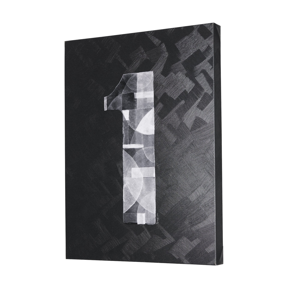 Numbers I by Mercana Studio a Hand Embellished Textured Canvas by Mercana at Eve Furniture