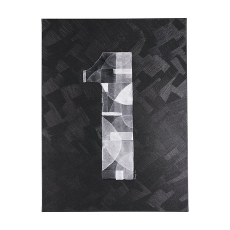 Numbers I by Mercana Studio a Hand Embellished Textured Canvas by Mercana at Eve Furniture