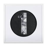 Numbers I by Mercana Studio a Hand Embellished Textured Framed Art Print Matted under Glass by Mercana at Eve Furniture