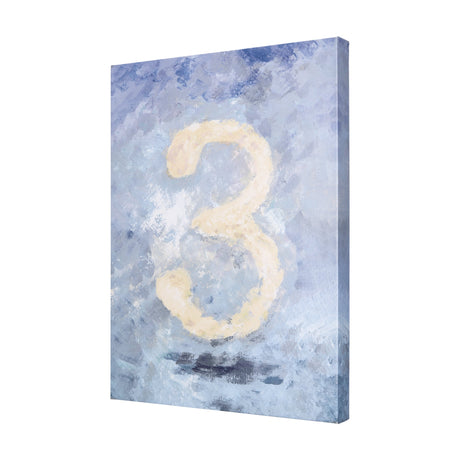 Numbers III by Mercana Studio a Hand Embellished Textured Canvas by Mercana at Eve Furniture